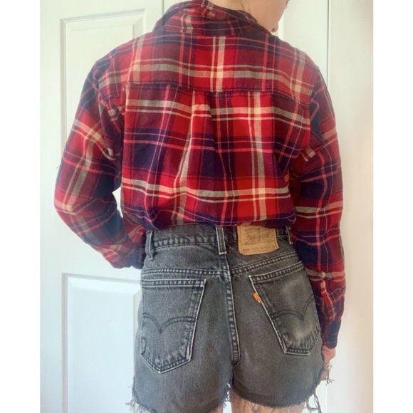 🌹 Uniqlo red plaid flannel - Picture 6 of 10